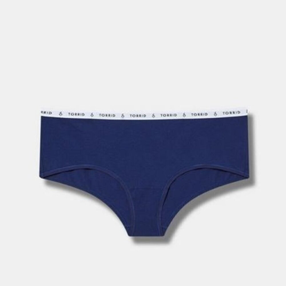 Torrid - Cotton Mid-Rise Cheeky Panty in Beacon Blue​​​​​​